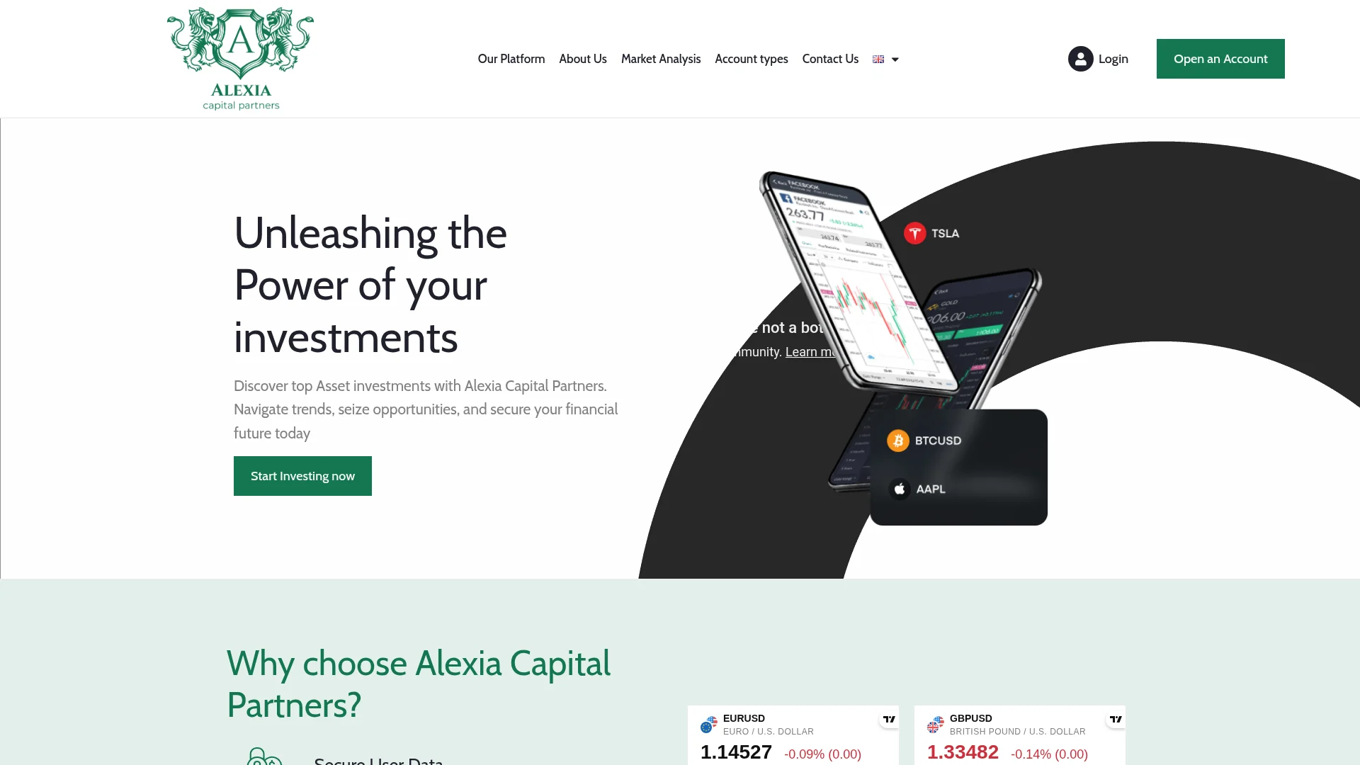 Screenshot of alexia-capital.com captured at the last scan