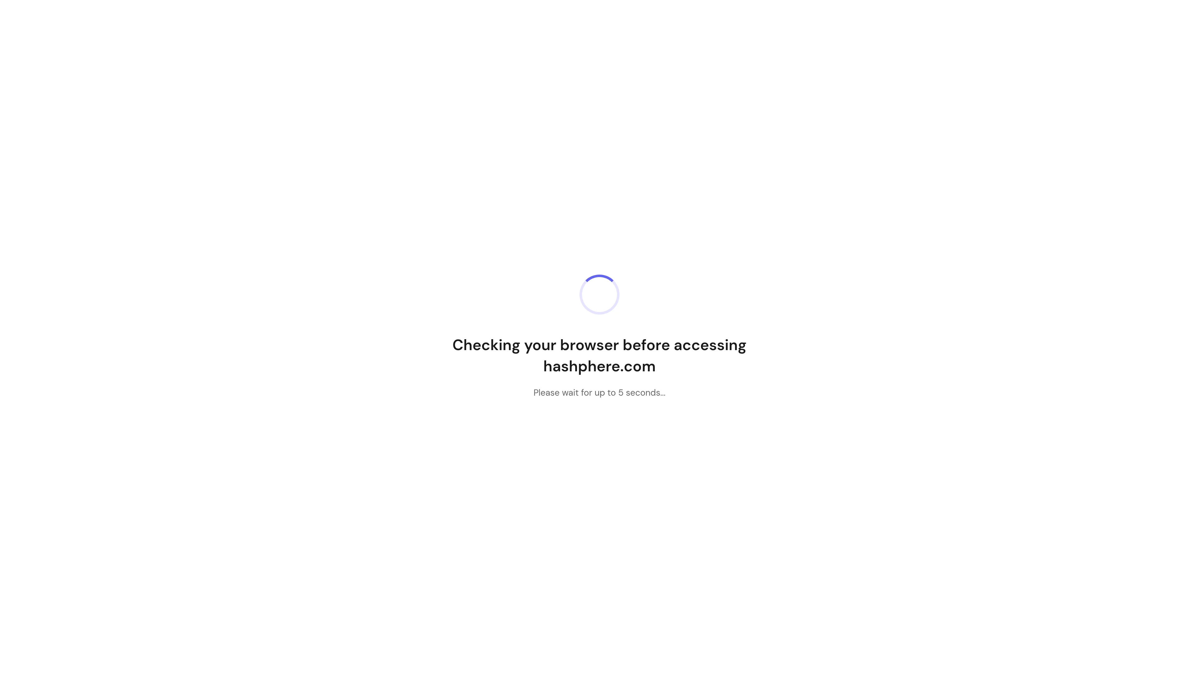 Screenshot of hashphere.com captured at the last scan