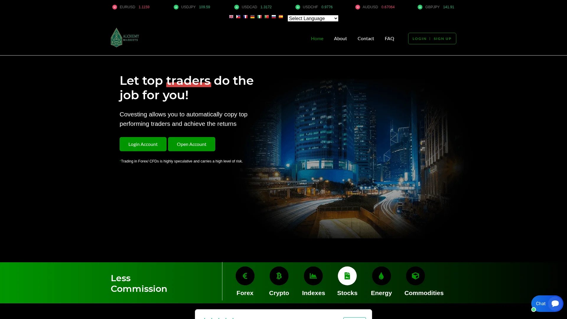 Screenshot of alchemyxmarkets.com captured at the last scan