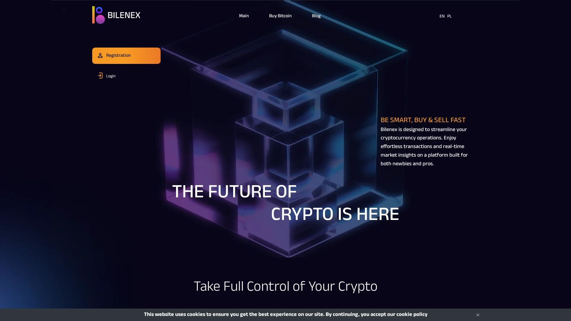 Screenshot of bilenex.com captured at the last scan
