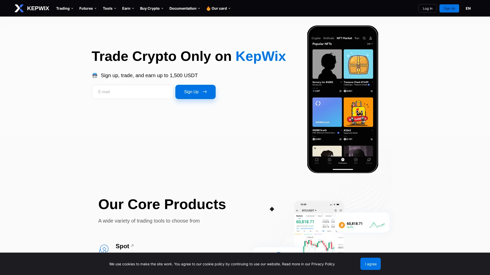 Screenshot of kepwix.com captured at the last scan