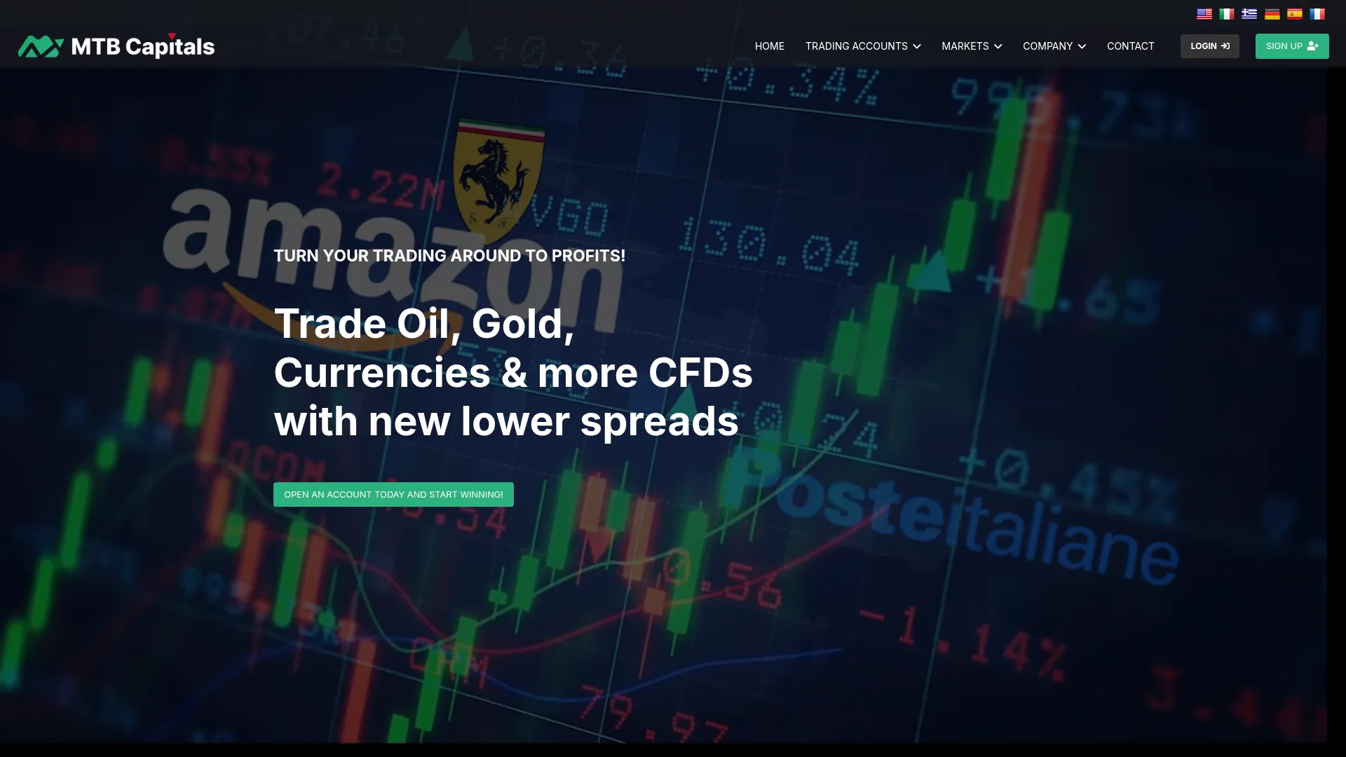 Screenshot of mtbcapitals.com captured at the last scan