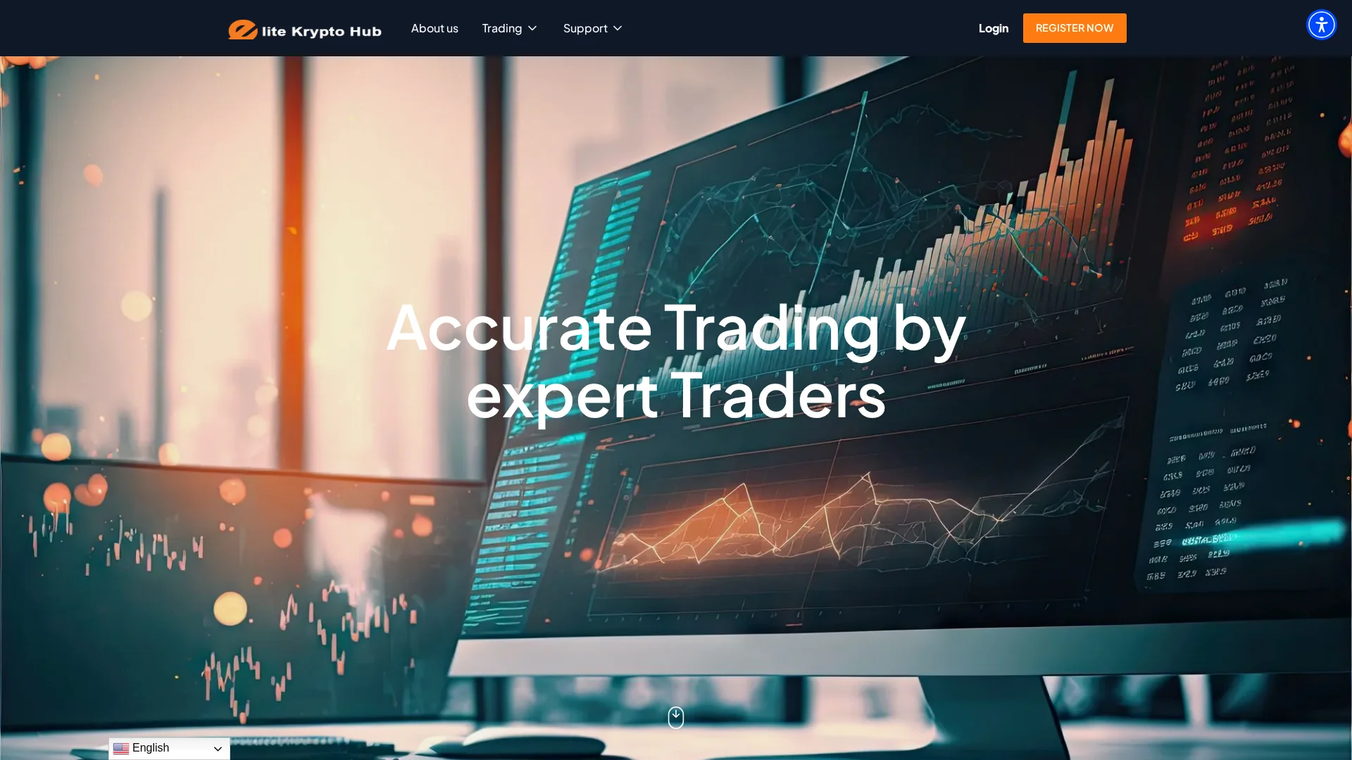 Screenshot of elitekryptohub.com captured at the last scan