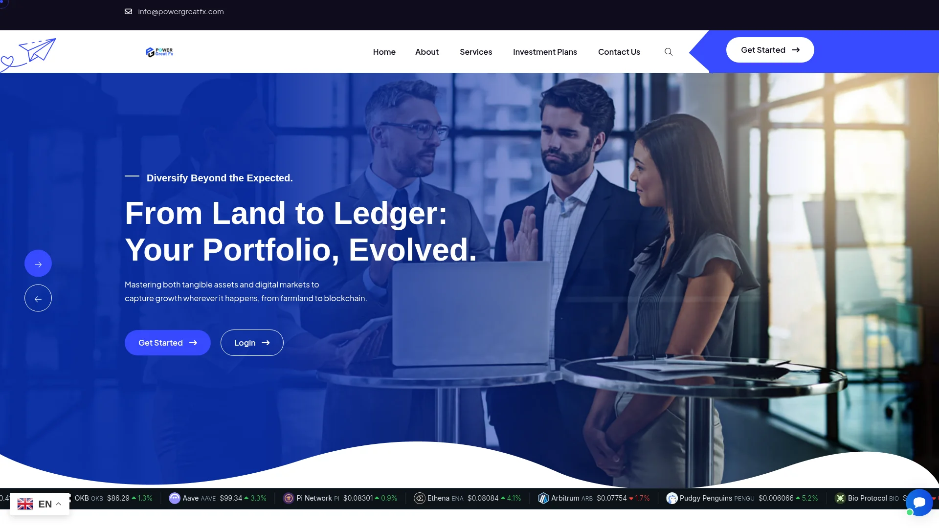 Screenshot of powergreatfx.com captured at the last scan