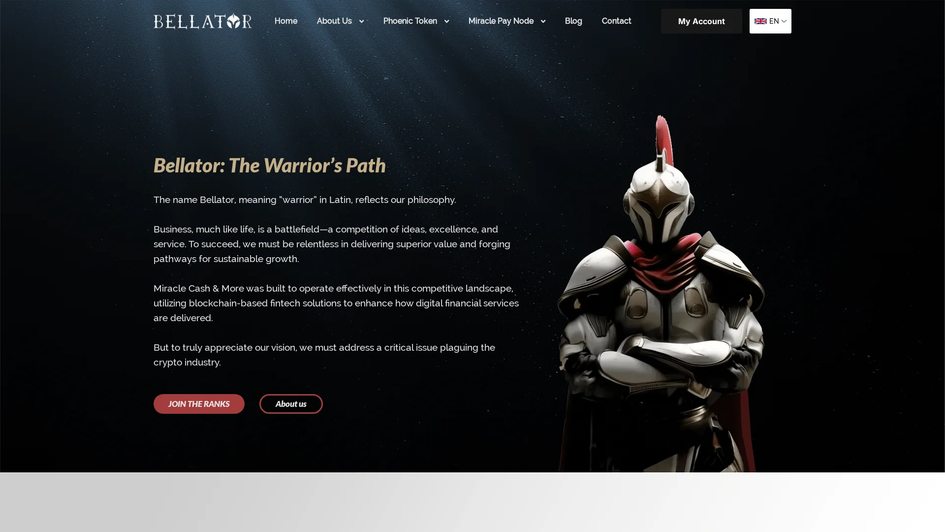 Screenshot of bellatorlife.com captured at the last scan