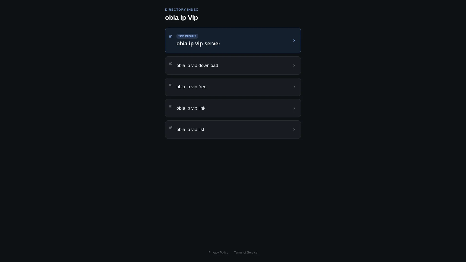 Screenshot of obiaip.vip captured at the last scan