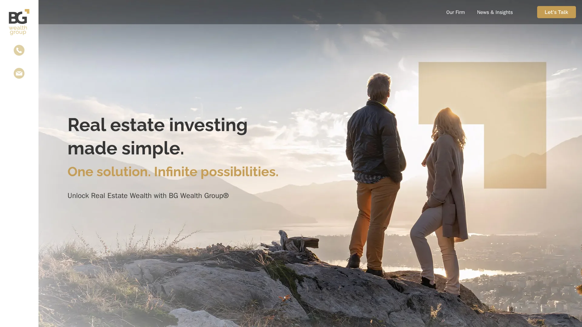 Screenshot of bgwealthgroup.com captured at the last scan