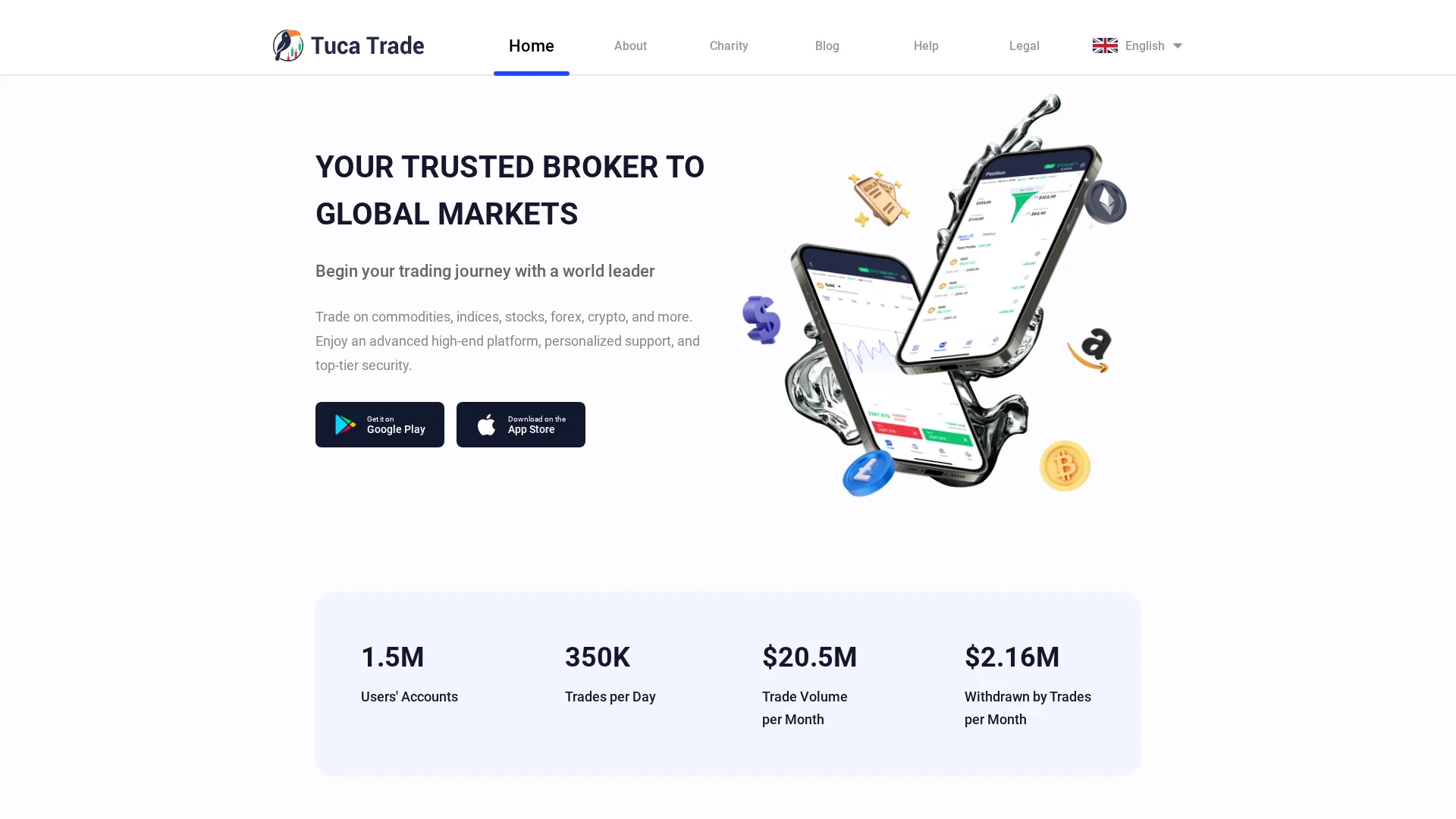Screenshot of tucatrade.com captured at the last scan