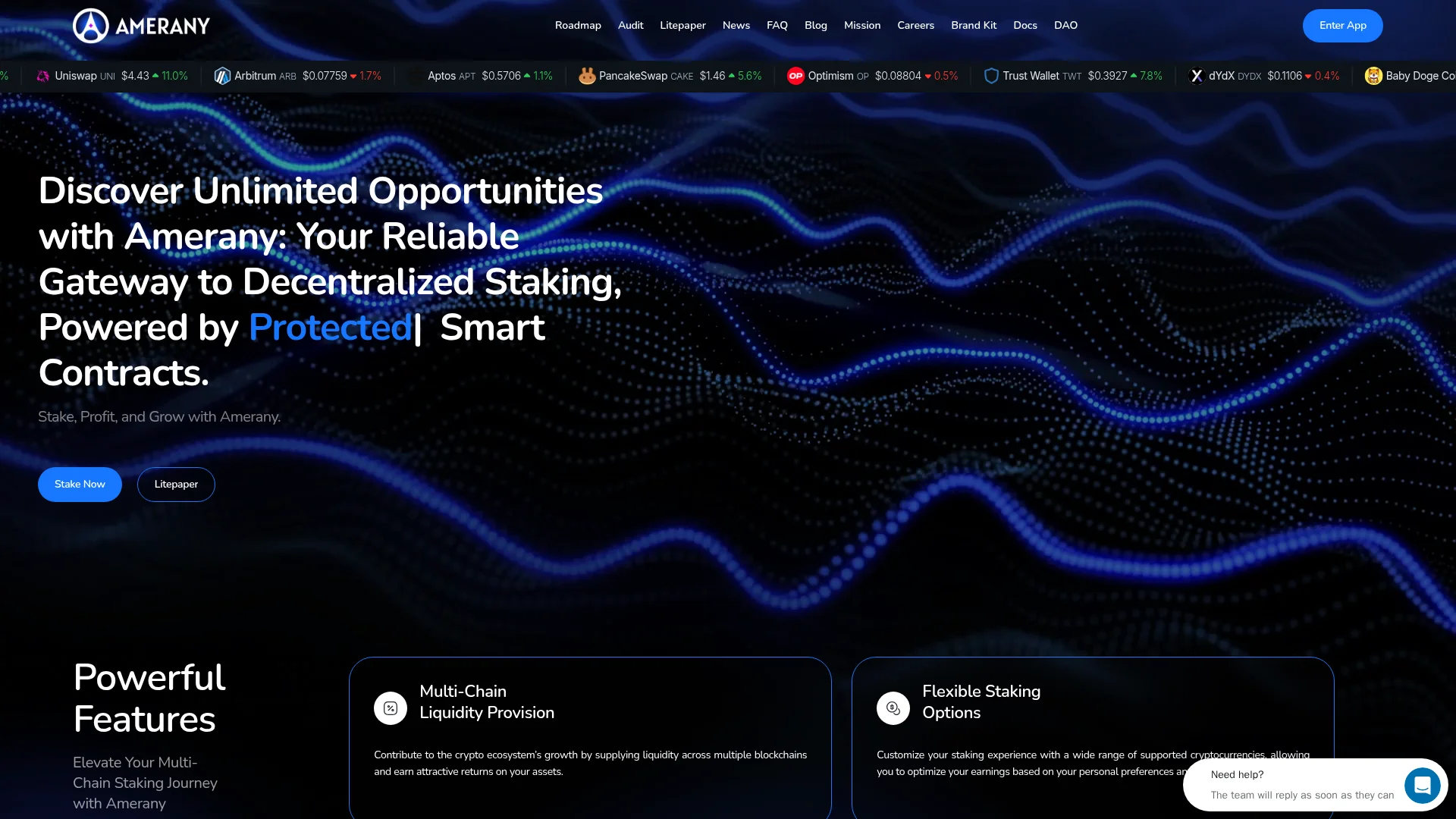 Screenshot of amerany.com captured at the last scan