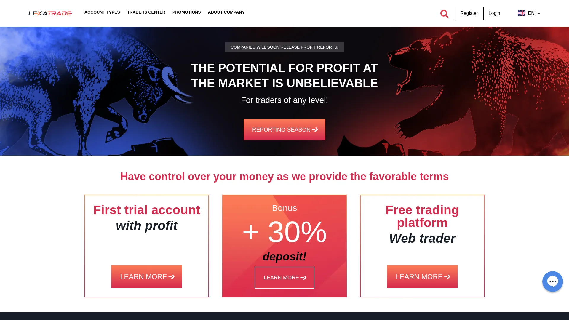 Screenshot of lexatrade.org captured at the last scan