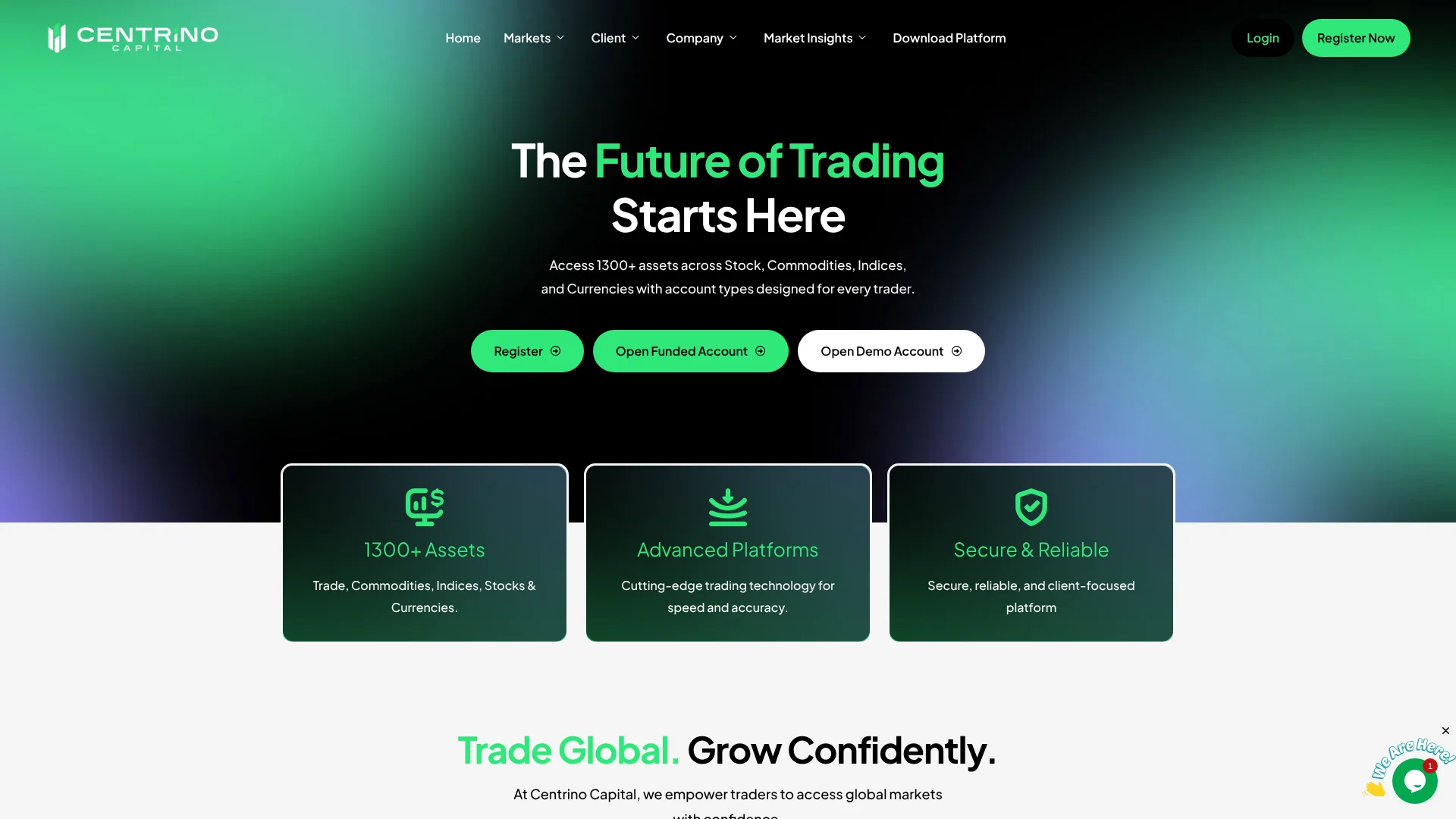 Screenshot of centrinocapital.com captured at the last scan
