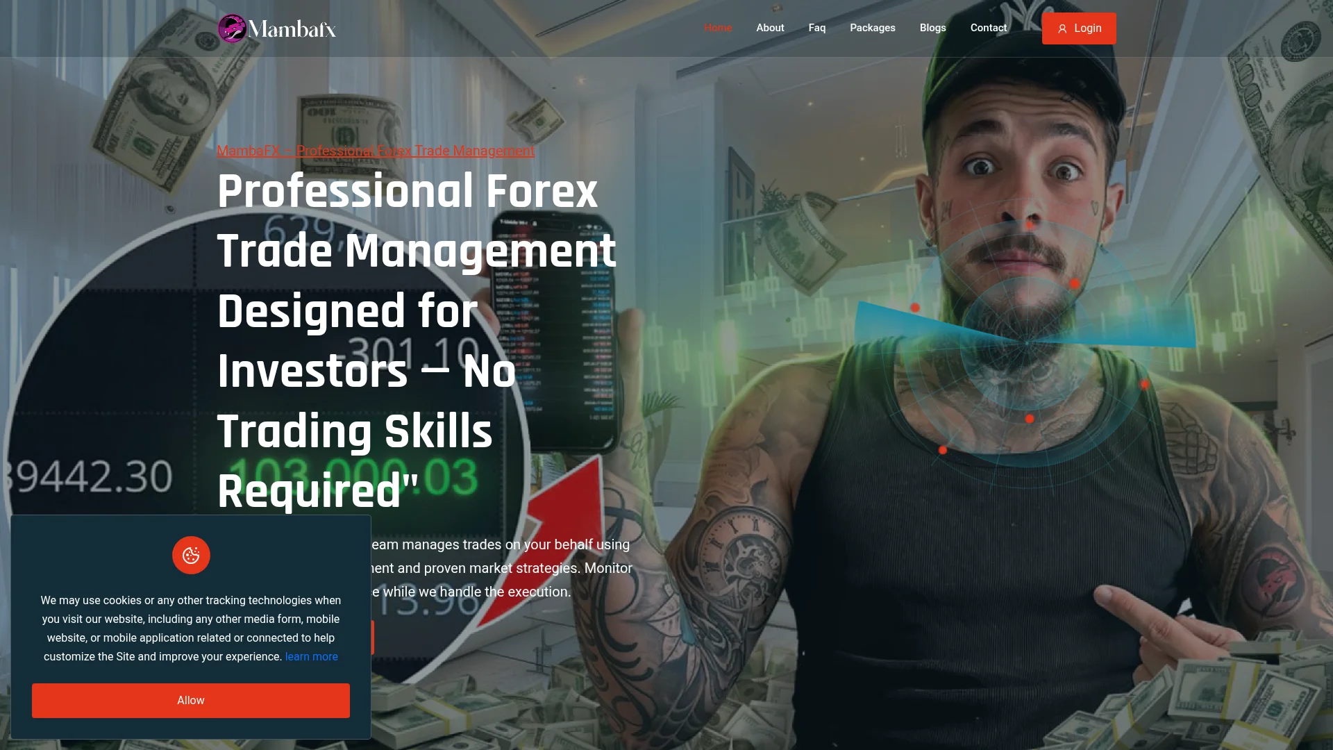 Screenshot of mambafx.co captured at the last scan